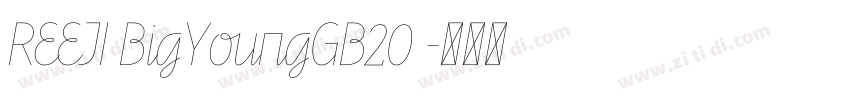 REEJI BigYoungGB20 字体转换
